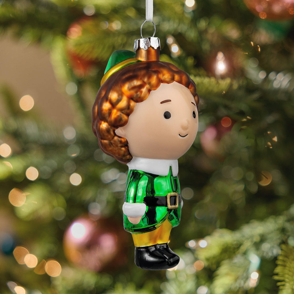 Collectable Elf Glass Christmas Ornament - Buddy The Elf