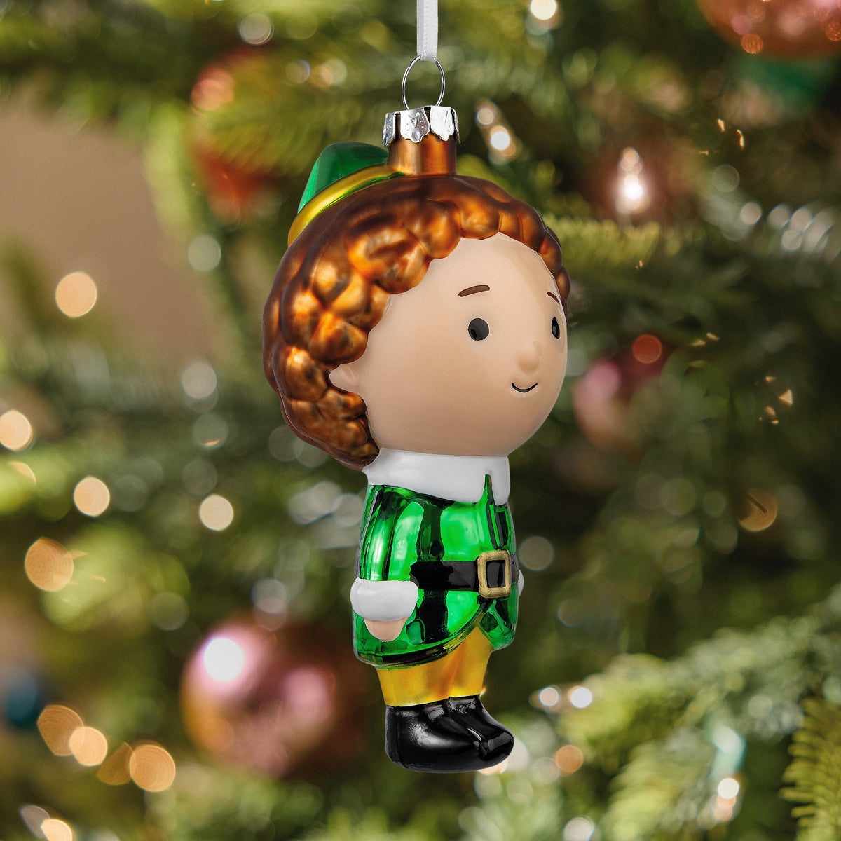 Collectable Elf Glass Christmas Ornament - Buddy The Elf